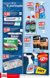 Gazetka promocyjna Topaz - Gazetka - Gazetka - ważna od 15.09 do 15.09.2021 - strona 16 - produkty: Duracell, Papier, Kret, Cillit Bang, Velvet, Ręcznik, Rolki, Bateria, Płyn do szyb