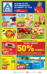 Gazetka promocyjna Aldi - Pełen katalog od 12.06 - Gazetka - ważna od 17.06 do 17.06.2023 - strona 1 - produkty: Kurczak, Krakus, Kujawski, Ser, Por, Gra, Palmolive, Filet z piersi kurczaka, Królewski, Ziemniaki, Szynka, Sport, Obuwie, Morliny, Olej rzepakowy, Colgate, Masło, Olej, Pomidory, LG, Fa