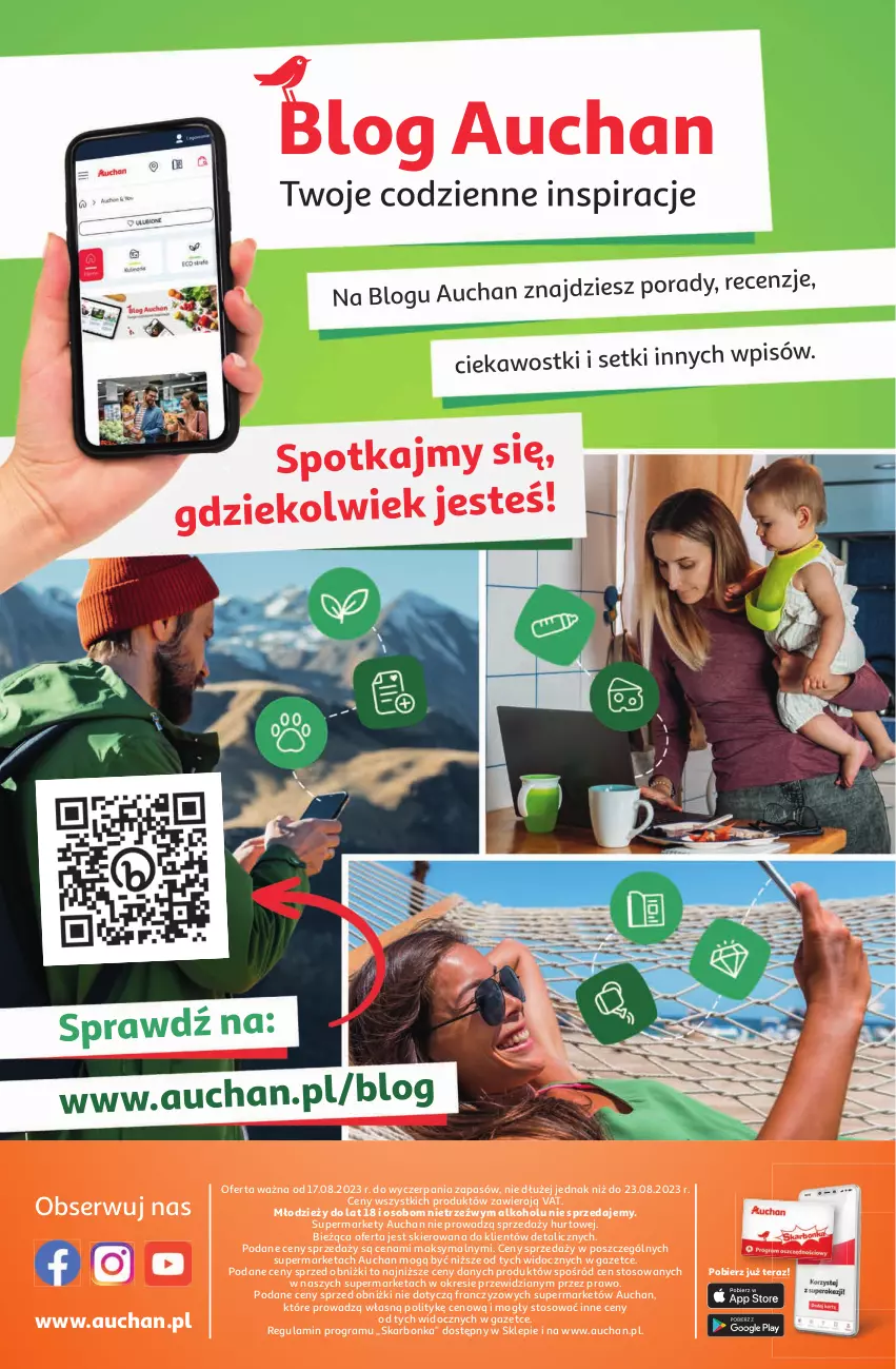 Gazetka promocyjna Auchan - Gazetka TANIE zakupy Supermarket Auchan - ważna 17.08 do 23.08.2023 - strona 13 - produkty: Gra, Ser, Tera