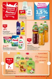 Gazetka promocyjna Auchan - Gazetka TANIE zakupy Supermarket Auchan - Gazetka - ważna od 23.08 do 23.08.2023 - strona 11 - produkty: Domestos, Mus, Persil, Tymbark, Płyn do wc, Napój, Antyperspirant