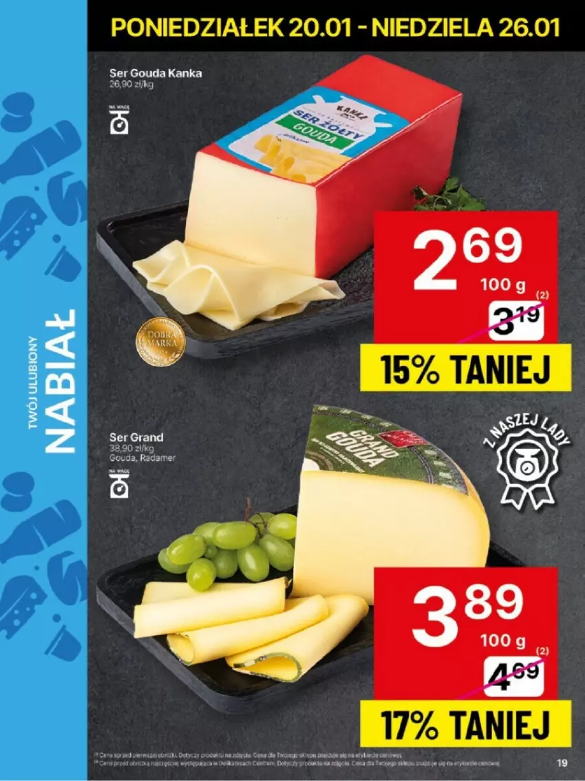 Gazetka promocyjna Delikatesy Centrum - ważna 20.01 do 26.01.2025 - strona 11 - produkty: Gouda, Gra, Radamer, Ser