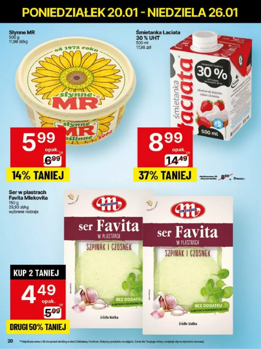 Gazetka promocyjna Delikatesy Centrum - ważna 20.01 do 26.01.2025 - strona 13 - produkty: Czosnek, Fa, Favita, Rum, Ser, Szpinak