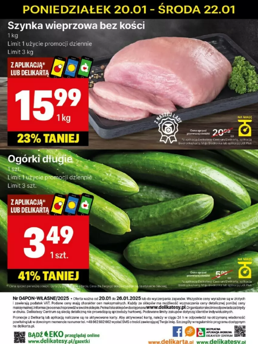 Gazetka promocyjna Delikatesy Centrum - ważna 20.01 do 26.01.2025 - strona 35 - produkty: Gra, Szynka, Szynka wieprzowa