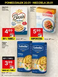 Gazetka promocyjna Delikatesy Centrum - Gazetka - ważna od 26.01 do 26.01.2025 - strona 15 - produkty: Lubella, Makaron, Ryż, Rum, Bell, Sonko, Mąka, Basia, Bella