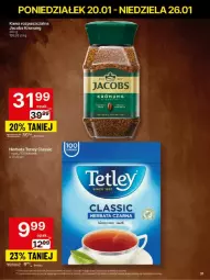 Gazetka promocyjna Delikatesy Centrum - Gazetka - ważna od 26.01 do 26.01.2025 - strona 25 - produkty: Kawa rozpuszczalna, Kawa, Tetley, Herbata