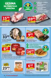 Gazetka promocyjna Auchan - Pewność niskich cen Supermarket - Gazetka - ważna od 12.11 do 12.11.2025 - strona 4 - produkty: Perliczka, Mięso mielone, Sok, Sokołów, Szynka, Krewetki, Frankfurterki, Mięso, Fa