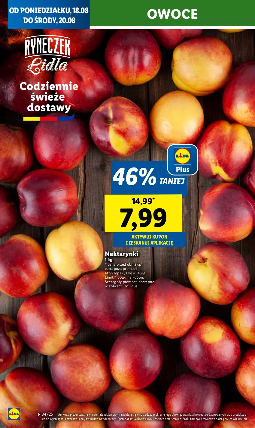 Gazetka promocyjna Lidl - GAZETKA - ważna 18.08 do 20.08.2025 - strona 16 - produkty: Nektar, Owoce