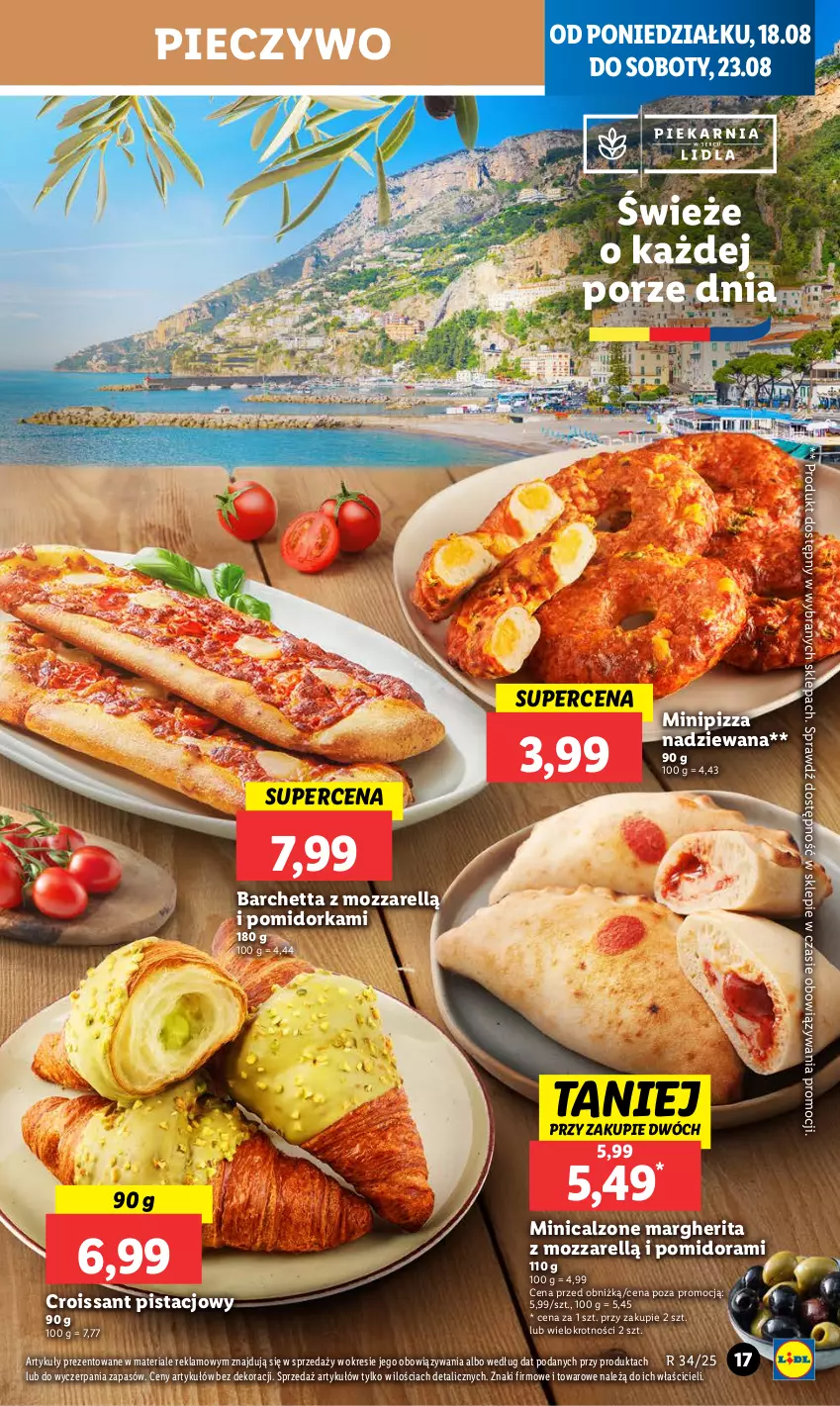 Gazetka promocyjna Lidl - GAZETKA - ważna 18.08 do 20.08.2025 - strona 21 - produkty: Croissant, Orka, Piec, Pieczywo, Pizza, Por
