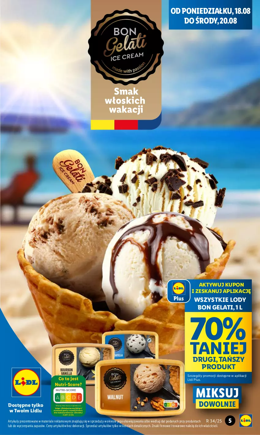 Gazetka promocyjna Lidl - GAZETKA - ważna 18.08 do 20.08.2025 - strona 5 - produkty: Lody, Wazon