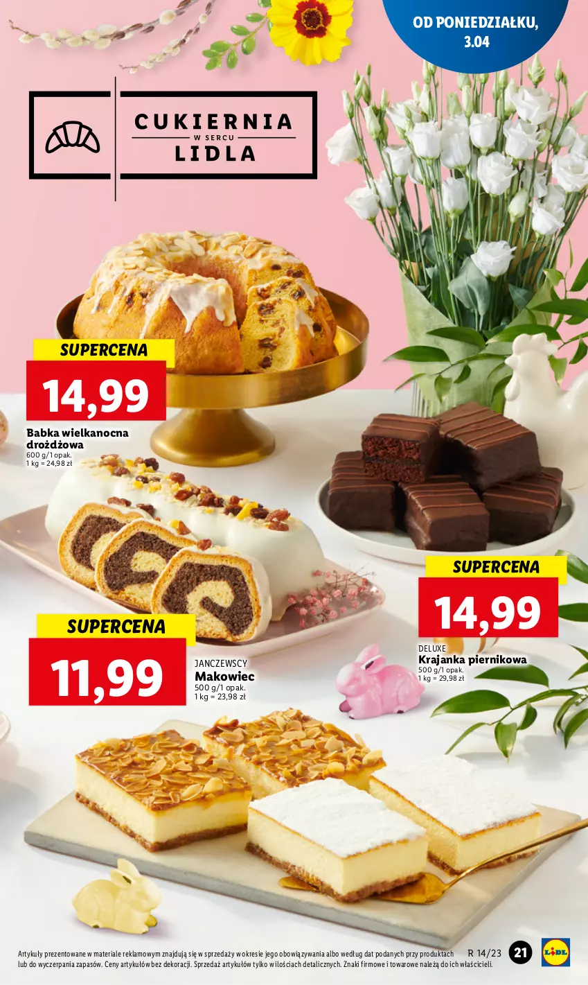 Gazetka promocyjna Lidl - GAZETKA - ważna 03.04 do 05.04.2023 - strona 25 - produkty: Babka, Makowiec, Piernik