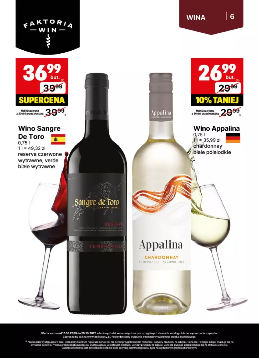 Gazetka promocyjna Delikatesy Centrum - Delibarek DC42-DC43 - ważna 16.10 do 29.10.2025 - strona 6 - produkty: Chardonnay, Rama, Rum, Ser, Wino