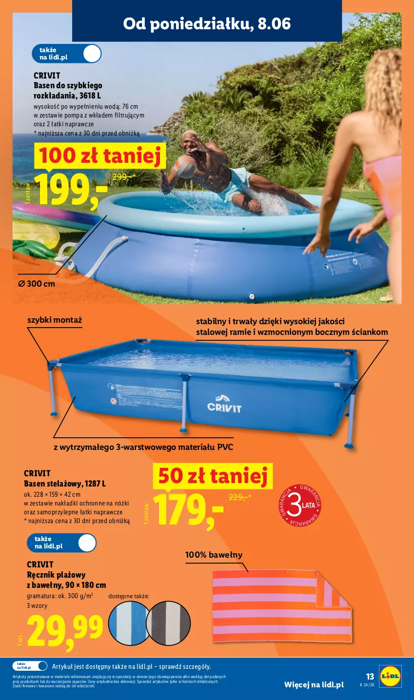 Gazetka promocyjna Lidl - Katalog ważny od 8.06 - ważna 08.06 do 13.06.2026 - strona 13 - produkty: Gra, Mop, Rama, Ręcznik, Sok