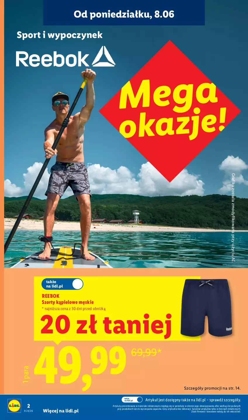 Gazetka promocyjna Lidl - Katalog ważny od 8.06 - ważna 08.06 do 13.06.2026 - strona 2 - produkty: Gra, Grafika, Por, Sport, Szorty