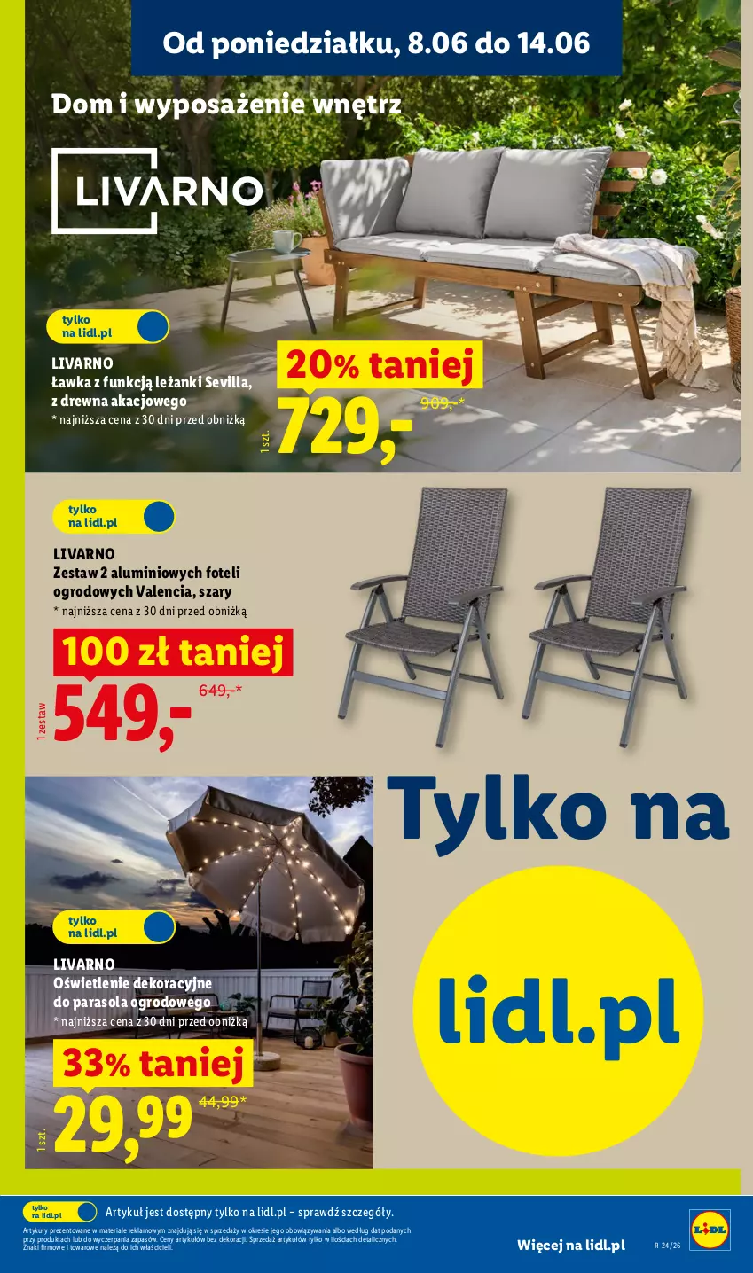 Gazetka promocyjna Lidl - Katalog ważny od 8.06 - ważna 08.06 do 13.06.2026 - strona 27 - produkty: Fotel, Ivar, Parasol