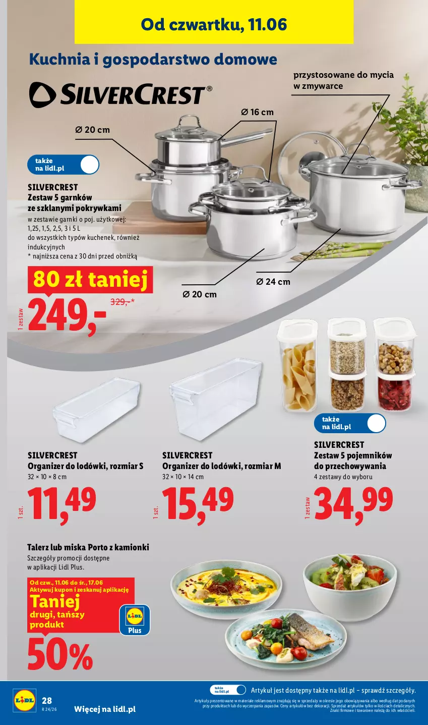 Gazetka promocyjna Lidl - Katalog ważny od 8.06 - ważna 08.06 do 13.06.2026 - strona 32 - produkty: Kuchnia, Miska, Organizer, Pojemnik, Por, Silvercrest, Talerz