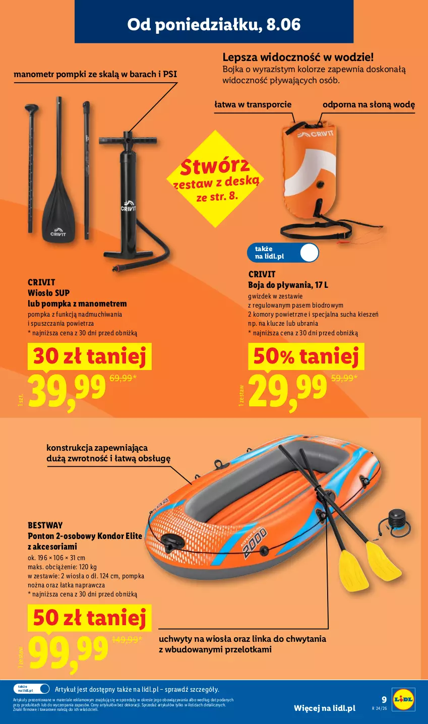 Gazetka promocyjna Lidl - Katalog ważny od 8.06 - ważna 08.06 do 13.06.2026 - strona 9 - produkty: Dres, Inka, Noż, Pompka, Por, Tran, Ubrania, Uchwyty