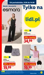 Gazetka promocyjna Lidl - Katalog ważny od 8.06 - Gazetka - ważna od 13.06 do 13.06.2026 - strona 26 - produkty: Szorty, T-shirt, Moda, Spodnie