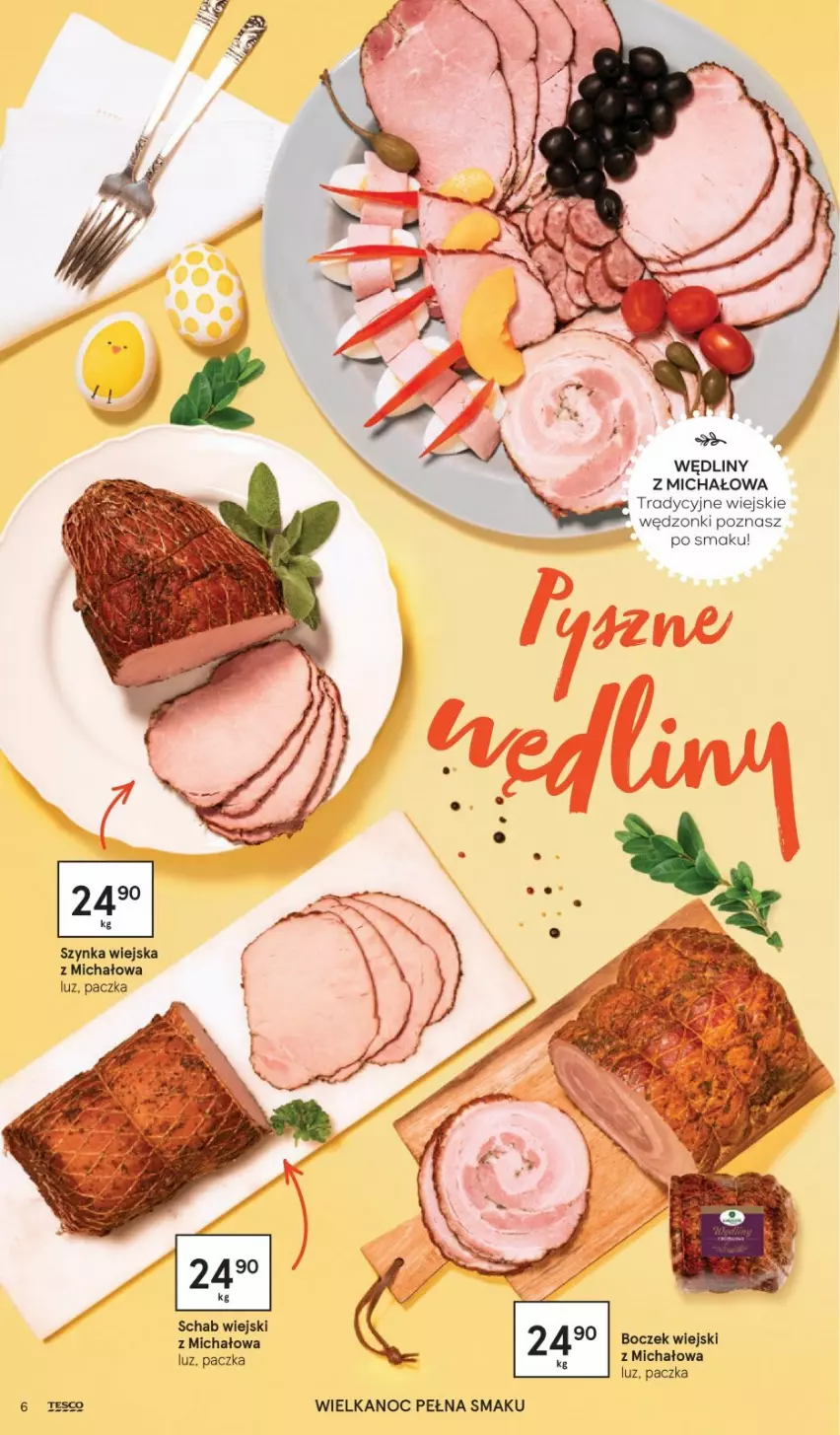 Gazetka promocyjna Tesco - Tesco katalog Wielkanoc - ważna 18.03 do 03.04.2021 - strona 6 - produkty: Boczek, Szynka