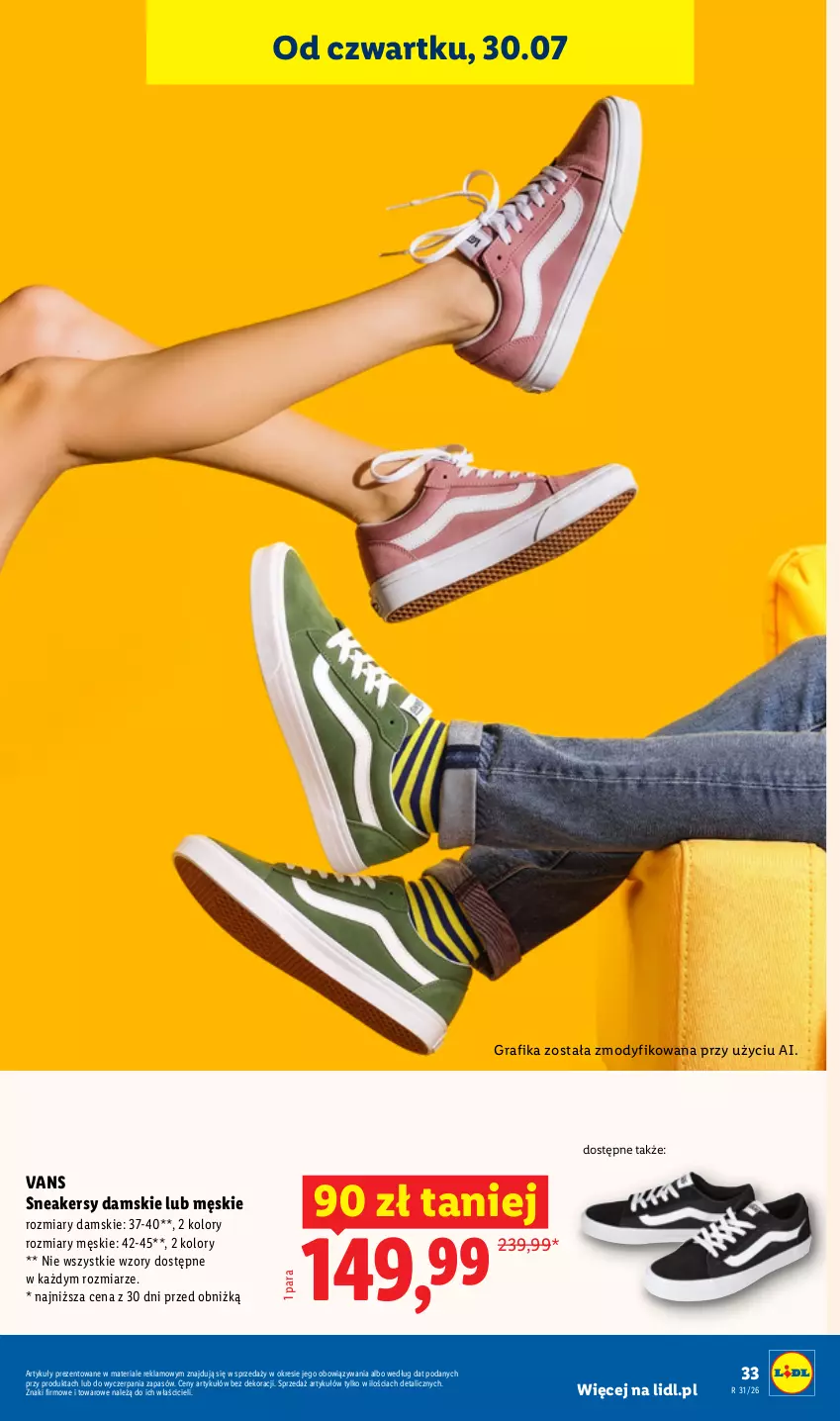 Gazetka promocyjna Lidl - Gazetka ważna od 27.07. do 01.08. - ważna 27.07 do 01.08.2026 - strona 39 - produkty: Gra, Grafika, Sneakersy