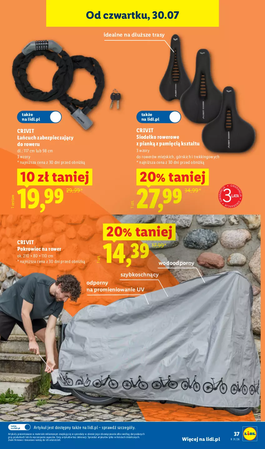 Gazetka promocyjna Lidl - Gazetka ważna od 27.07. do 01.08. - ważna 27.07 do 01.08.2026 - strona 43 - produkty: Piec, Pokrowiec, Por, Rower