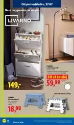 Gazetka promocyjna Lidl - Gazetka ważna od 27.07. do 01.08. - Gazetka - ważna od 01.08 do 01.08.2026 - strona 32 - produkty: Top, Ivar, Buty, Szafka, Taboret, Szafka na buty, Lampa