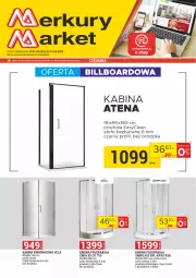 Gazetka promocyjna Merkury Market - Gazetka - ważna od 31.08 do 31.08.2022 - strona 1 - produkty: Kabina kwadratowa, Kabina półokrągła, Syfon, Brodzik