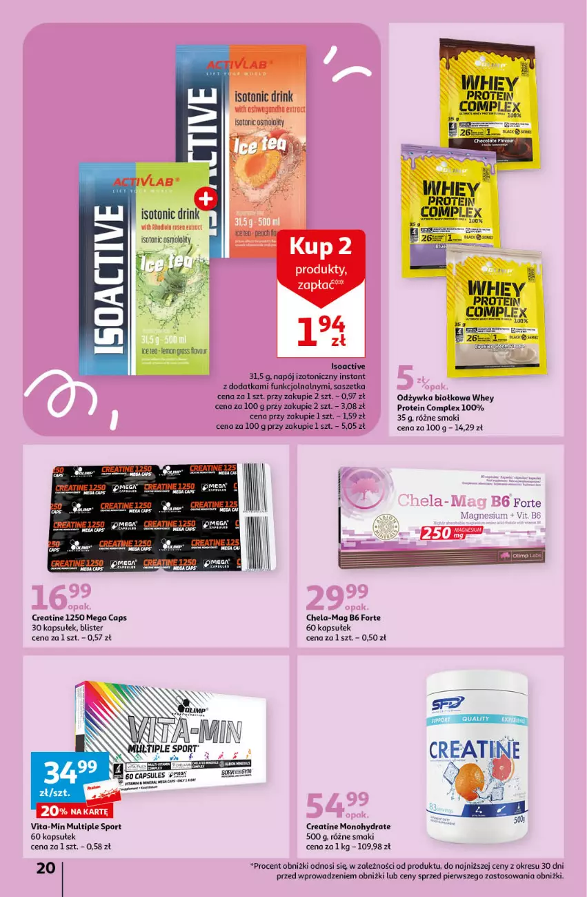 Gazetka promocyjna Auchan - Gazetka MAXI rewelacje! Hipermarket Auchan - ważna 14.09 do 20.09.2023 - strona 20 - produkty: AEG, Napój, Napój izotoniczny, Odżywka, Por, Sport, Vita-Min