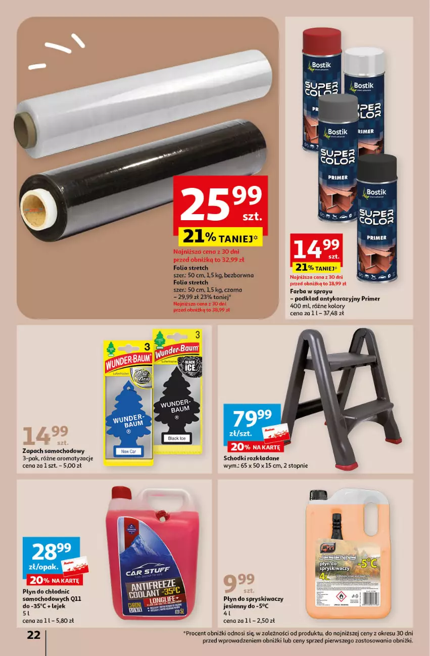 Gazetka promocyjna Auchan - Gazetka MAXI rewelacje! Hipermarket Auchan - ważna 14.09 do 20.09.2023 - strona 22 - produkty: Fa, Płyn do chłodnic, Płyn do spryskiwaczy, Podkład, Top