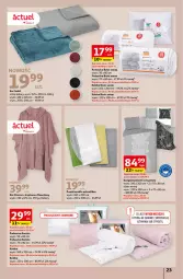 Gazetka promocyjna Auchan - Gazetka MAXI rewelacje! Hipermarket Auchan - Gazetka - ważna od 20.09 do 20.09.2023 - strona 23 - produkty: Koc, Kołdra, Pościel, Prześcieradło, Komplet pościeli, Poduszka, Ponczo