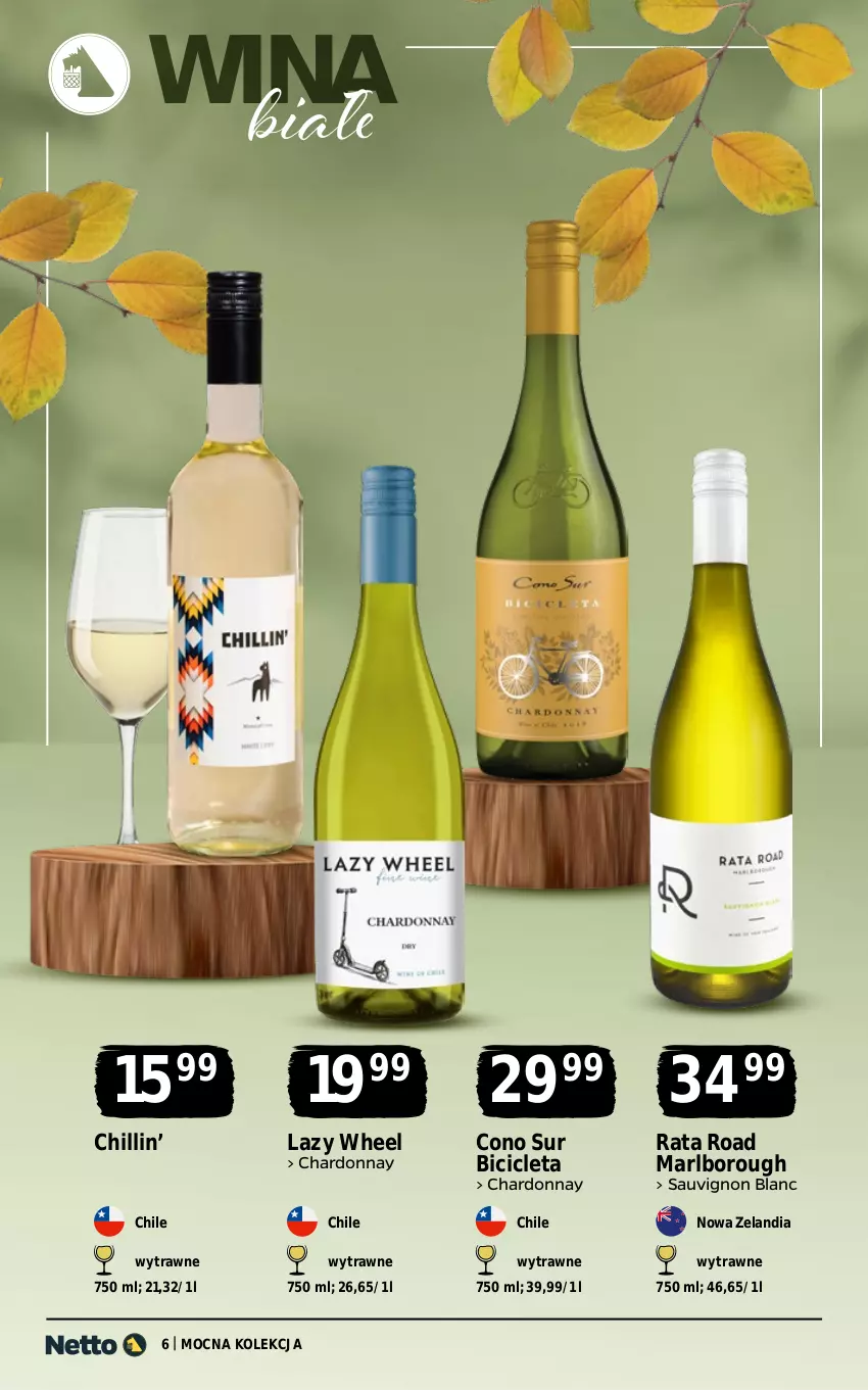 Gazetka promocyjna Netto - Alkohole - Wina - ważna 13.10 do 25.10.2025 - strona 6 - produkty: BIC, Chardonnay, Sauvignon Blanc