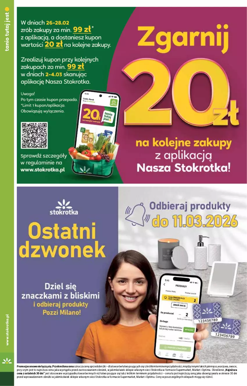Gazetka promocyjna Stokrotka - Market - ważna 26.02 do 04.03.2026 - strona 24 - produkty: Mięso, Optima, Owoce, Warzywa