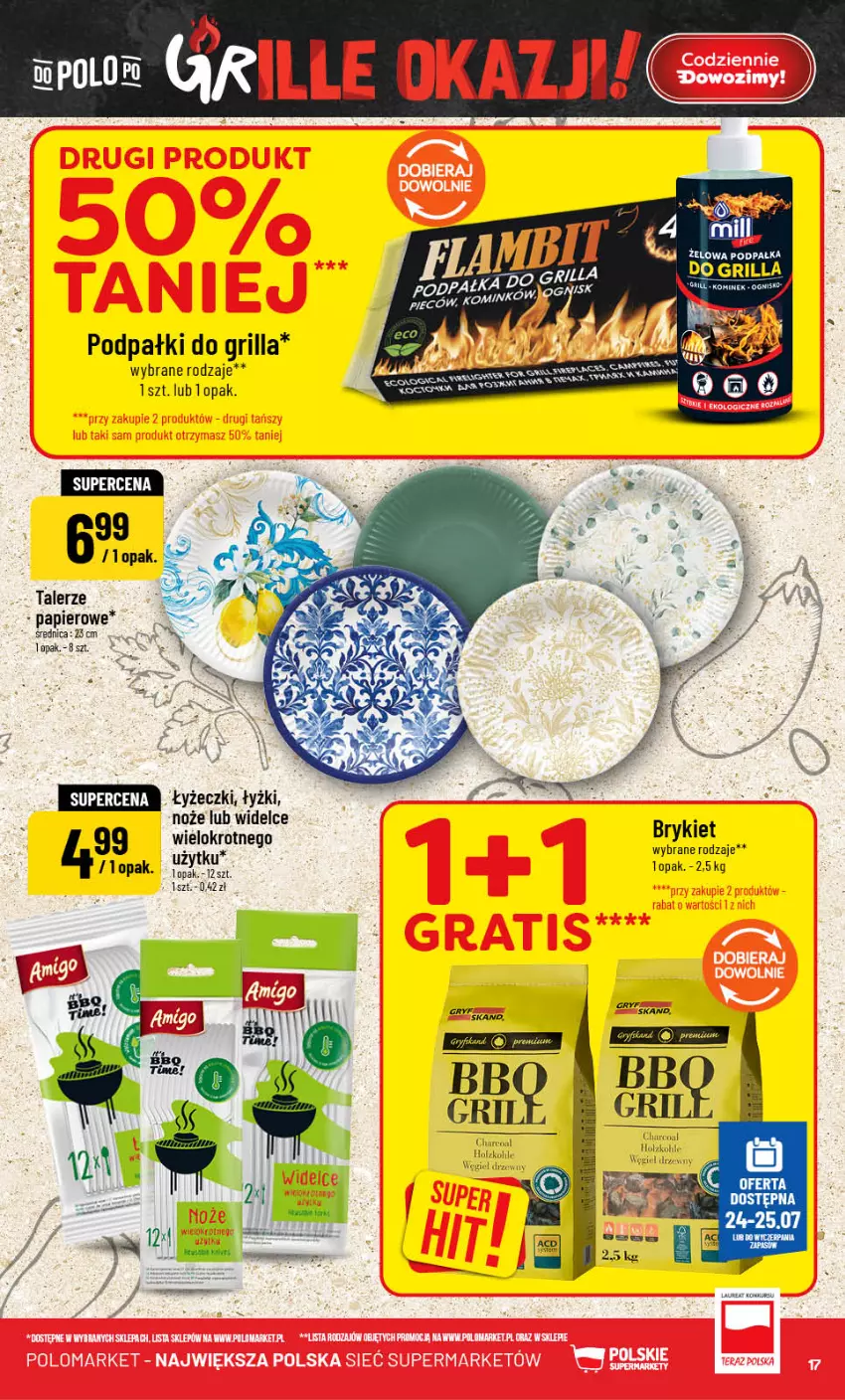 Gazetka promocyjna PoloMarket - Gazetka Polomarket 22.07-28.07 - ważna 22.07 do 28.07.2026 - strona 17 - produkty: Grill, Gry, Noż, Papier, Talerz