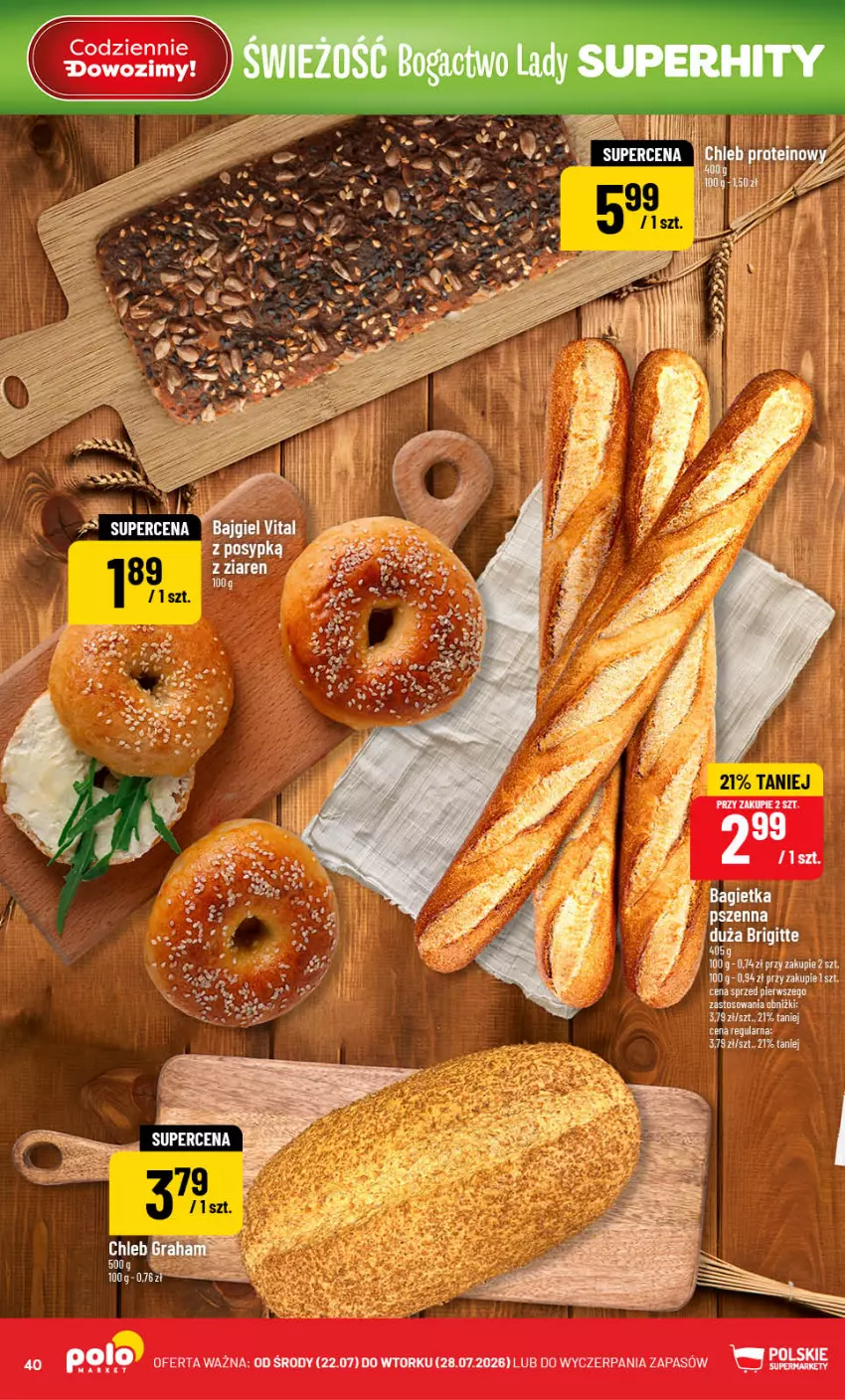 Gazetka promocyjna PoloMarket - Gazetka Polomarket 22.07-28.07 - ważna 22.07 do 28.07.2026 - strona 40 - produkty: Bagietka, Fa