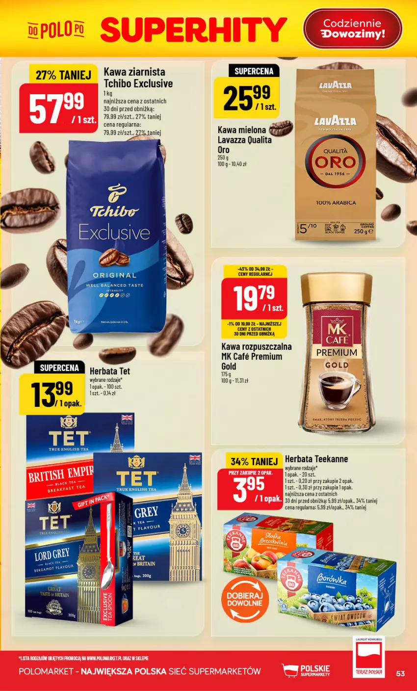 Gazetka promocyjna PoloMarket - Gazetka Polomarket 22.07-28.07 - ważna 22.07 do 28.07.2026 - strona 53 - produkty: BIC, Brit, Brita, Gin, Herbata, Kawa, Kawa mielona, Kawa rozpuszczalna, Kawa ziarnista, Lavazza, Tchibo, Teekanne