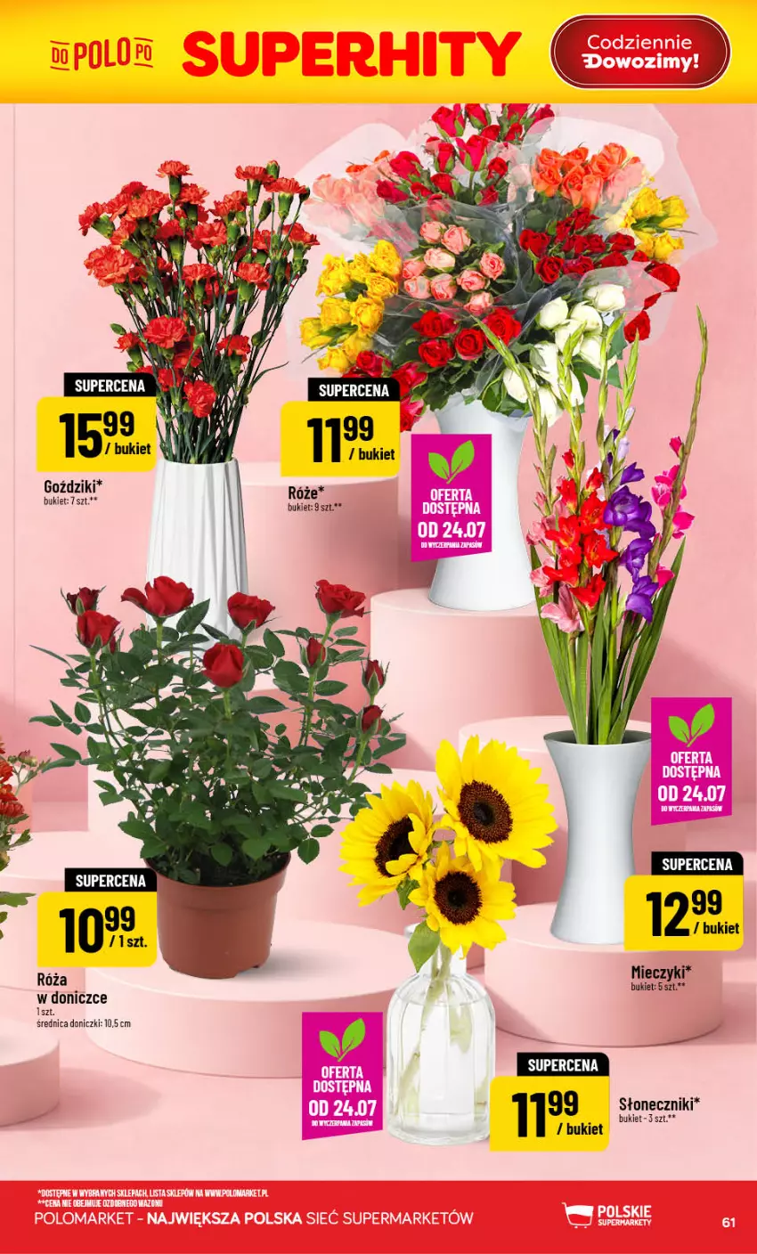Gazetka promocyjna PoloMarket - Gazetka Polomarket 22.07-28.07 - ważna 22.07 do 28.07.2026 - strona 61 - produkty: Bukiet, Miecz, Róża