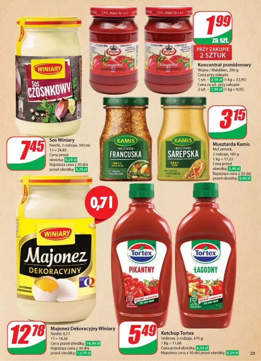 Gazetka promocyjna Dino - ważna 19.02 do 25.02.2025 - strona 16 - produkty: Fa, Kamis, Ketchup, Majonez, Mus, Musztarda, Sos, Winiary