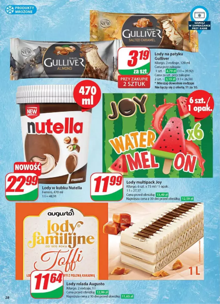 Gazetka promocyjna Dino - ważna 19.02 do 25.02.2025 - strona 21 - produkty: Ferrero, Kakao, Lody, Nutella