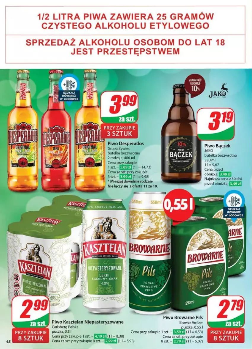 Gazetka promocyjna Dino - ważna 19.02 do 25.02.2025 - strona 43 - produkty: Carlsberg, Desperados, Gra, Kasztelan, Piwa, Piwo