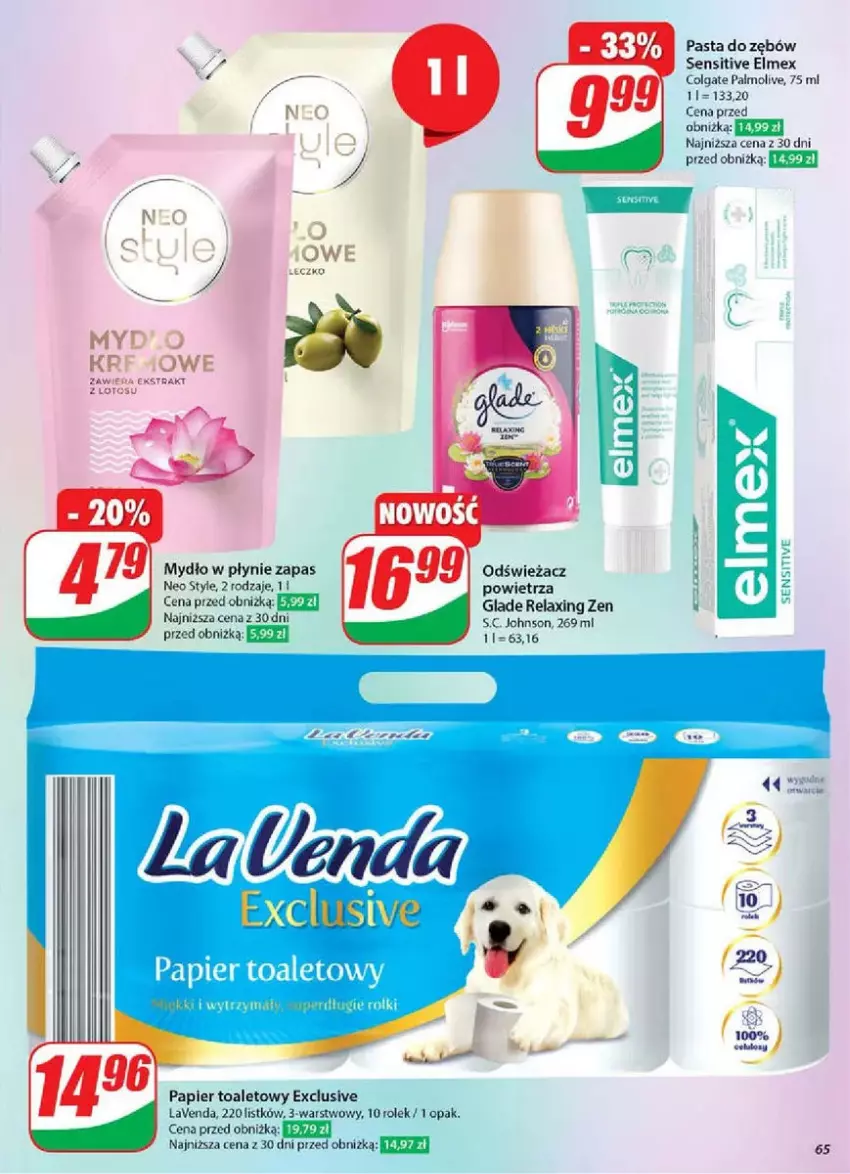 Gazetka promocyjna Dino - ważna 19.02 do 25.02.2025 - strona 62 - produkty: Colgate, Elmex, LG, Palmolive, Papier, Papier toaletowy, Pasta do zębów