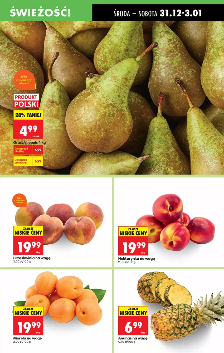 Gazetka promocyjna Biedronka - Od Czwartku - ważna 31.12.2026 do 06.01.2027 - strona 27 - produkty: Ananas, Morela, Nektar, Nektarynka