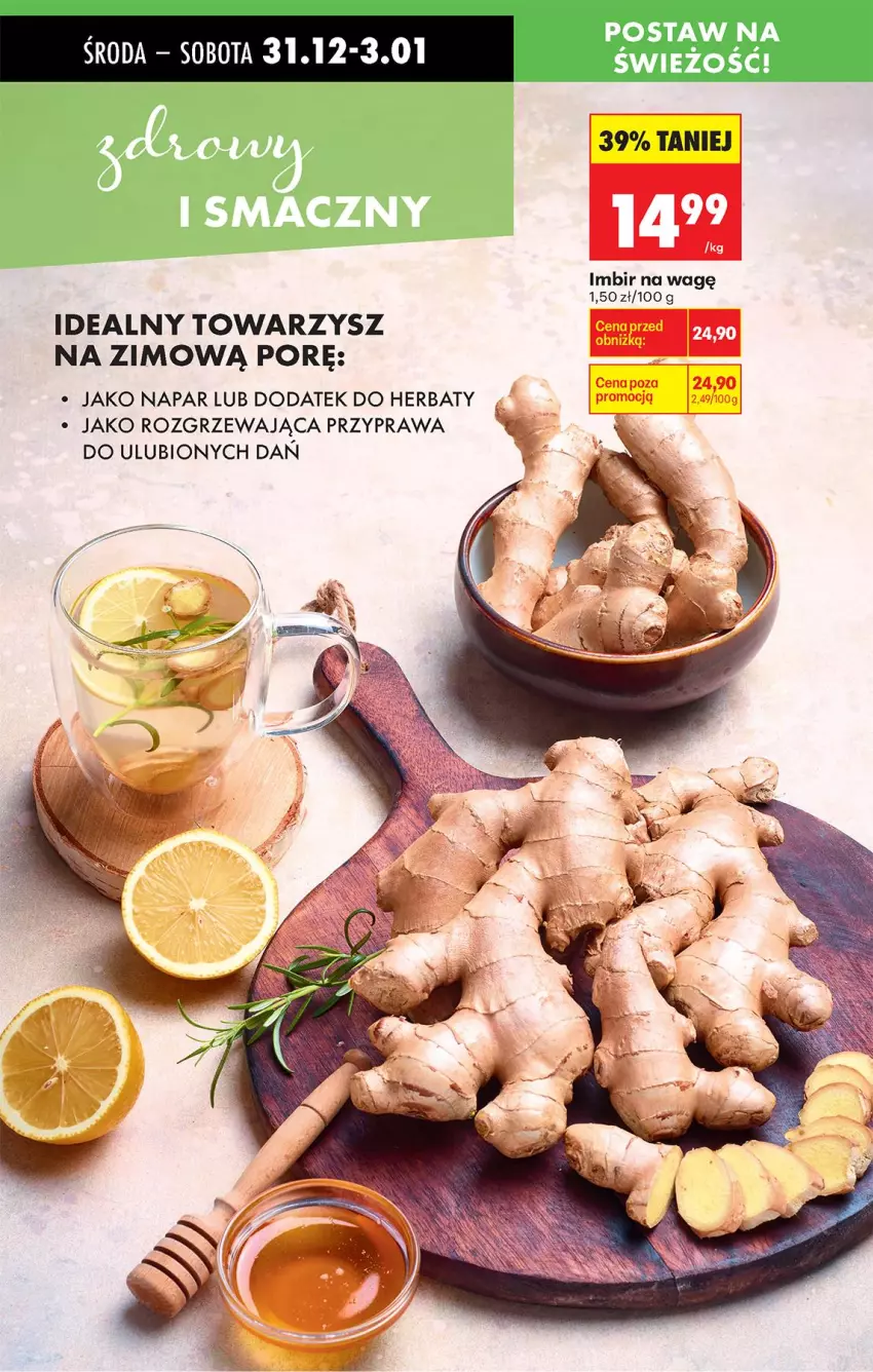 Gazetka promocyjna Biedronka - Od Czwartku - ważna 31.12.2026 do 06.01.2027 - strona 28 - produkty: Imbir, Por