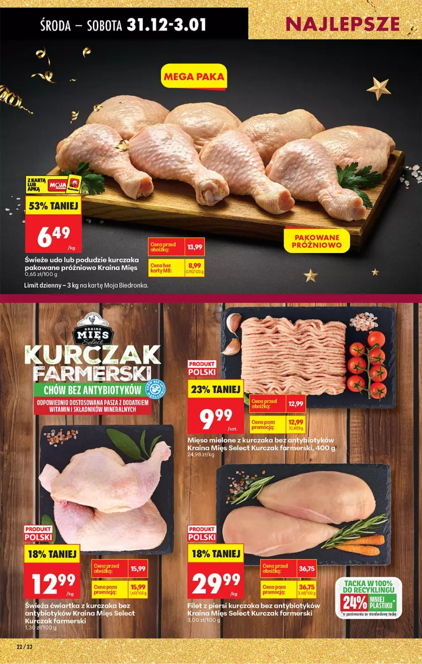 Gazetka promocyjna Biedronka - Od Czwartku - ważna 31.12.2026 do 06.01.2027 - strona 32 - produkty: Kurczak, Lack, Mięso, Mięso mielone, Por