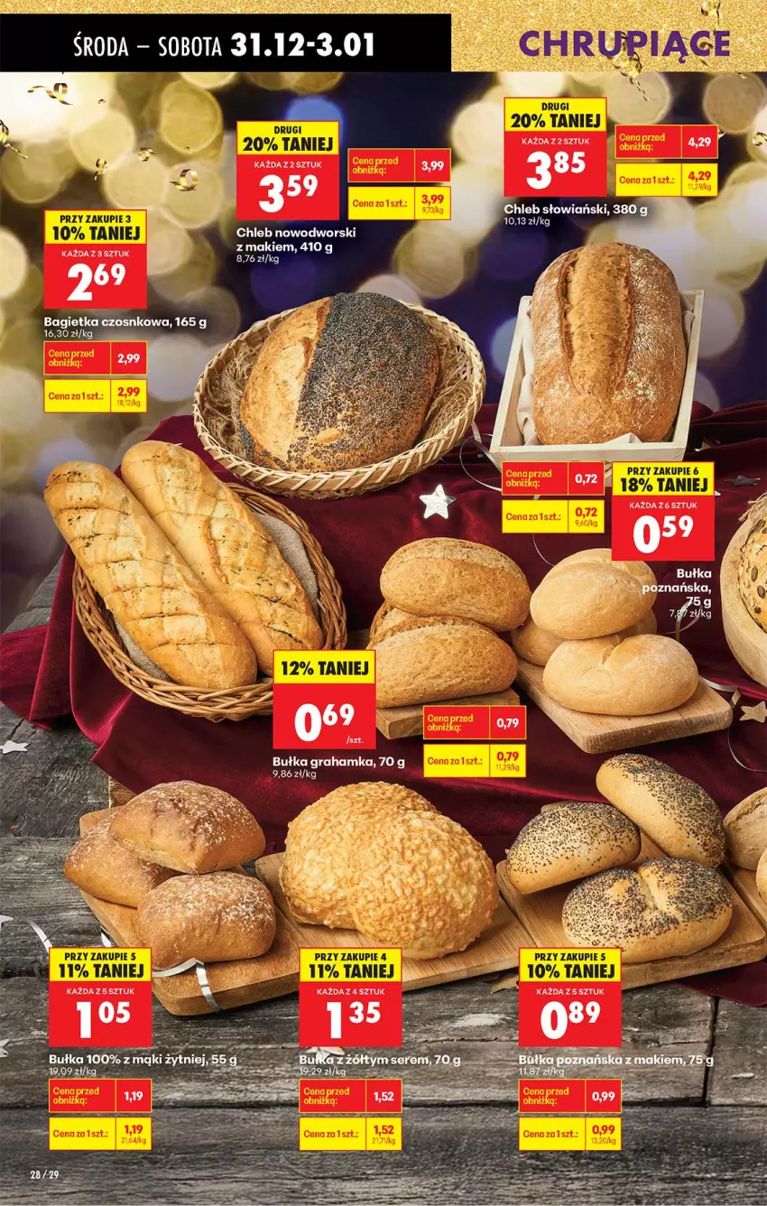 Gazetka promocyjna Biedronka - Od Czwartku - ważna 31.12.2026 do 06.01.2027 - strona 38 - produkty: Bagietka, Bułka, Bułka grahamka, Gra