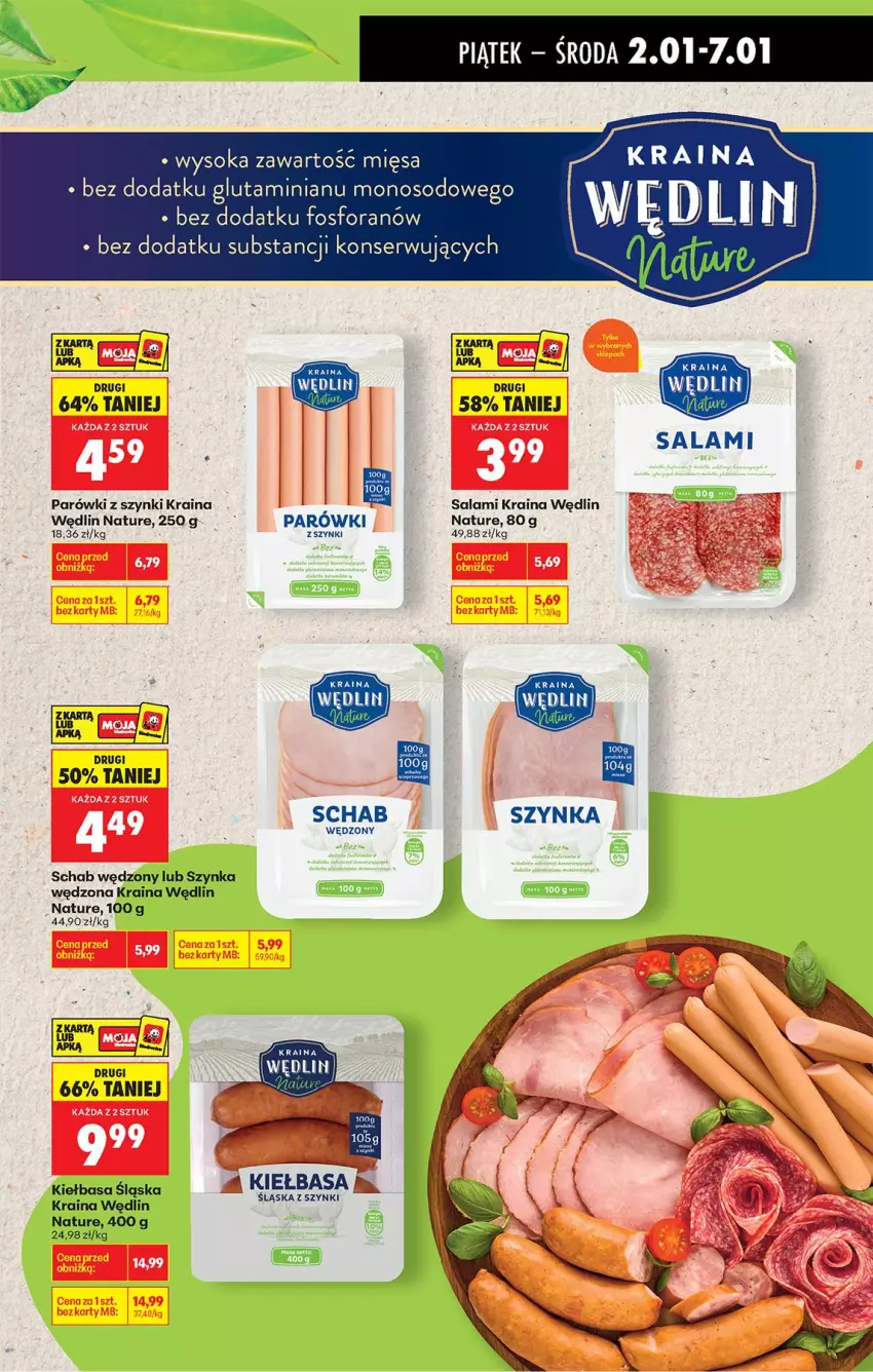 Gazetka promocyjna Biedronka - Od Czwartku - ważna 31.12.2026 do 06.01.2027 - strona 45 - produkty: Fa, Kiełbasa, Kiełbasa śląska, Parówki, Parówki z szynki, Salami, Ser, Sok, Szynka