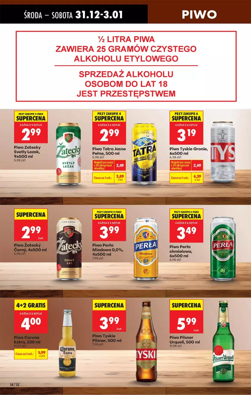 Gazetka promocyjna Biedronka - Od Czwartku - ważna 31.12.2026 do 06.01.2027 - strona 66 - produkty: Fa, Perła, Piwo, Tatra, Tyskie