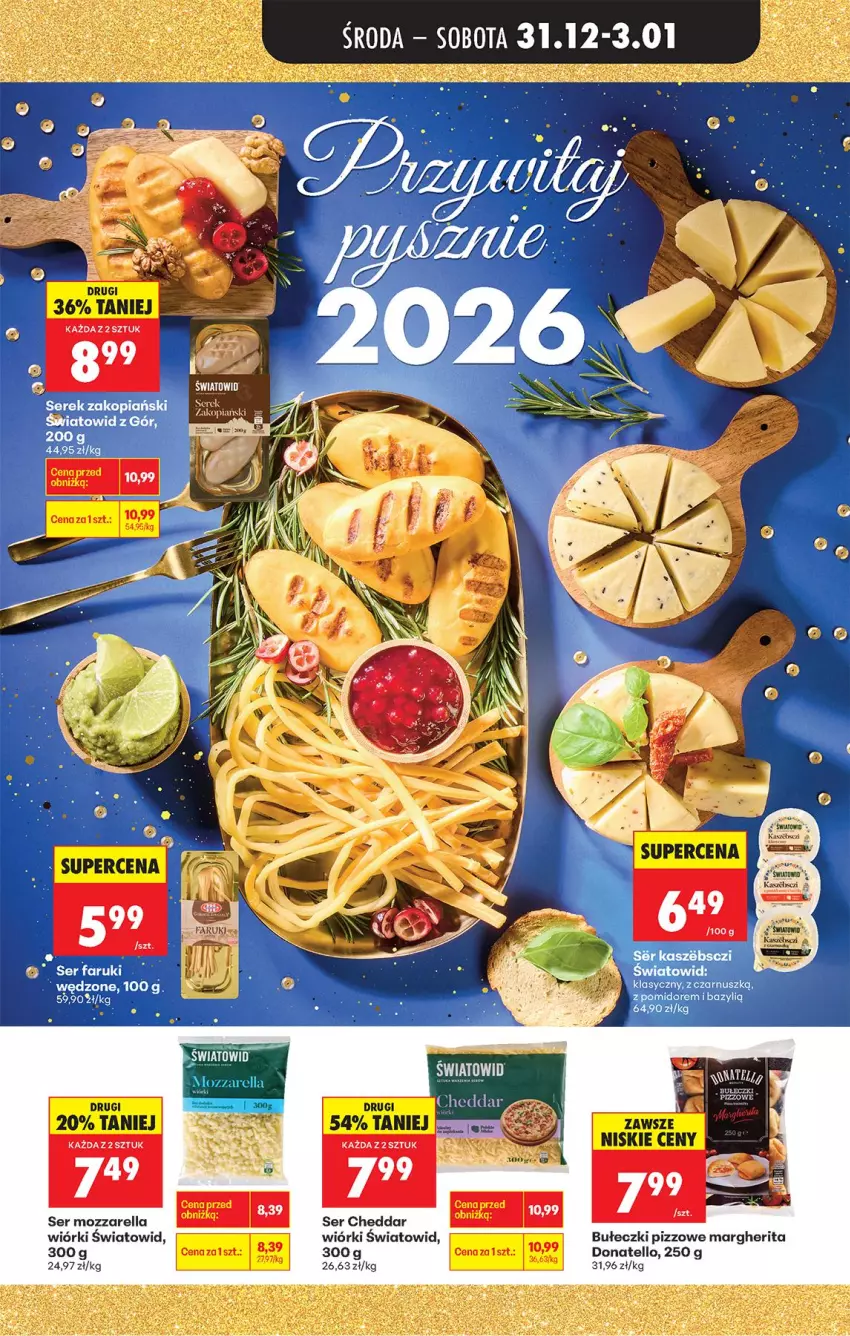 Gazetka promocyjna Biedronka - Od Czwartku - ważna 31.12.2026 do 06.01.2027 - strona 9 - produkty: Bułeczki, Cheddar, Mozzarella, Ser