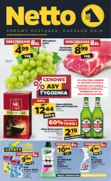 Gazetka promocyjna Netto - Gazetka - ważna od 28.08 do 28.08.2021 - strona 1 - produkty: Piwa, Piwo, Por, Gra, Bref, Karkówka wieprzowa, Clin, Kawa mielona, Kawa, Perła, Silan, Płyn do płukania, Płyn do mycia, Wino