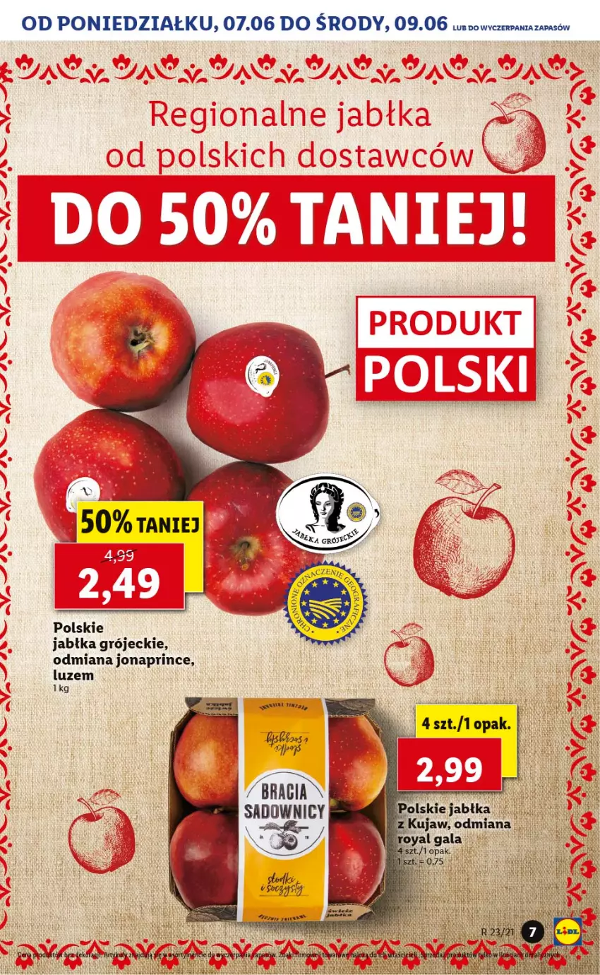 Gazetka promocyjna Lidl - TYDZIEŃ REGIONALNY - ważna 07.06 do 11.06.2021 - strona 12 - produkty: Jabłka