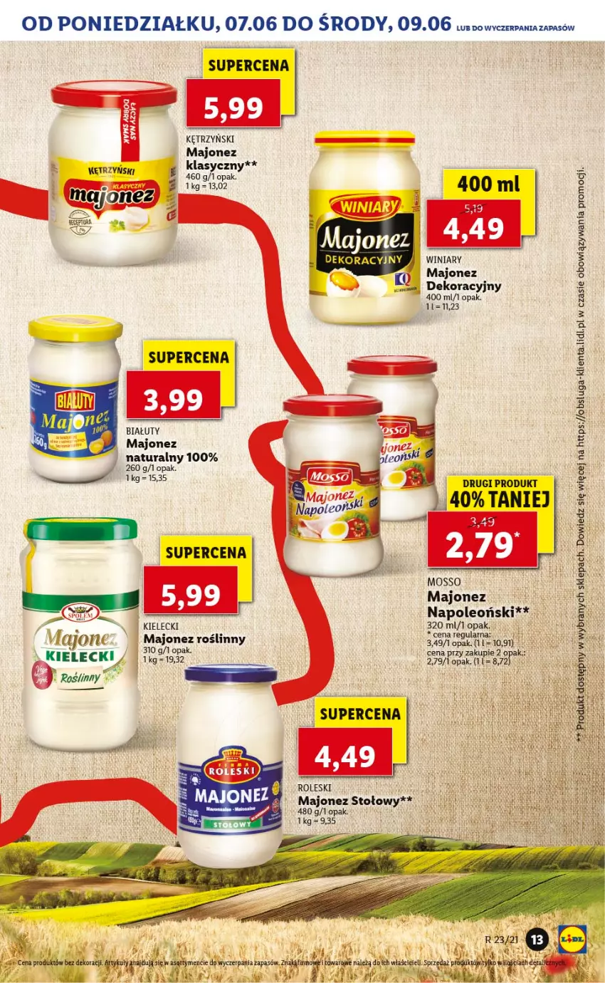 Gazetka promocyjna Lidl - TYDZIEŃ REGIONALNY - ważna 07.06 do 11.06.2021 - strona 22 - produkty: Majonez, Oleo, Winiary