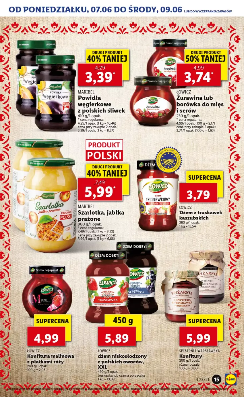 Gazetka promocyjna Lidl - TYDZIEŃ REGIONALNY - ważna 07.06 do 11.06.2021 - strona 26 - produkty: Borówka, Dżem, Jabłka, Kołpak, Konfitura, Por, Ser, Szarlotka